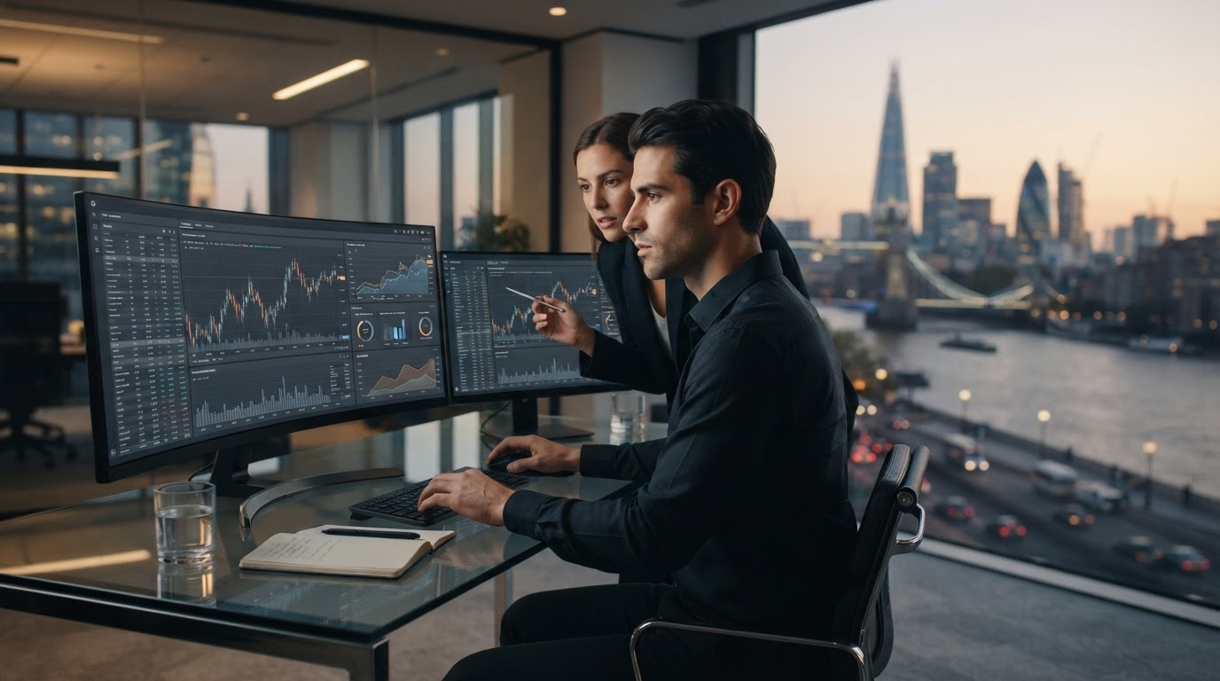 Pulse Luxentis analytical workspace used for reviewing liquidity and risk data